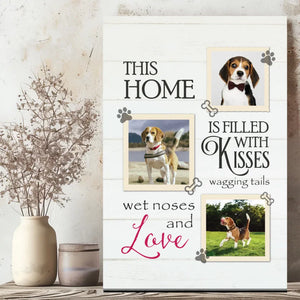 This Home is Filled with kisses - Personalized Photo Canvas Prints