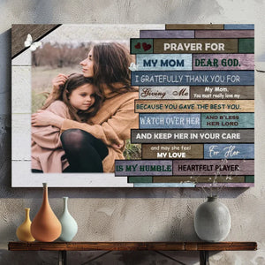 Personalized Canvas About Mom: Wishing Mom Always Be There | 89Prints