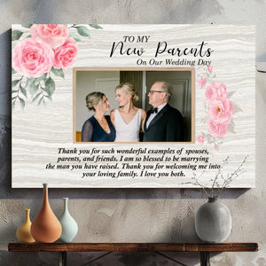 Gratitude to Parents-In-Law - Mirror of Marriage: Personalized Canvas 89Prints