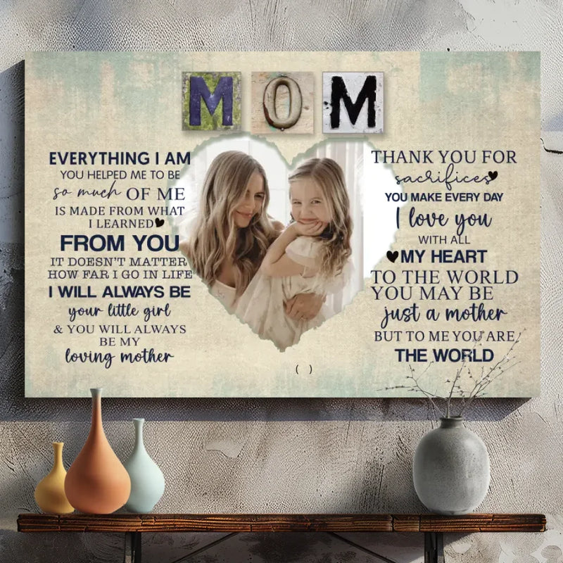 Personalized Mom Canvas: A Warm and Meaningful Gift for Mom | 89Prints