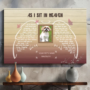 Personalized Memorial Canvas for Your Pet: A Beautiful Farewell