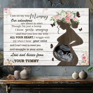 Personalized Photo Canvas: The Love and Kiss That Mom Expects
