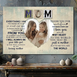 Personalized Mom Canvas: A Warm and Meaningful Gift for Mom | 89Prints