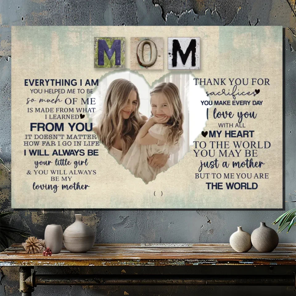 Personalized Mom Canvas: A Warm and Meaningful Gift for Mom | 89Prints
