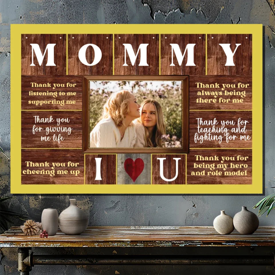 Personalized Mother's Day Gift: Canvas Wall Art with a Touch of Love