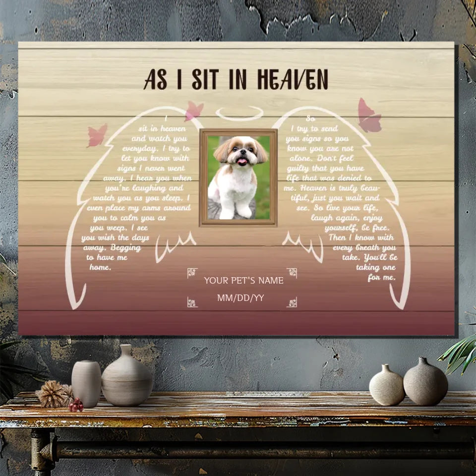 Personalized Memorial Canvas for Your Pet: A Beautiful Farewell