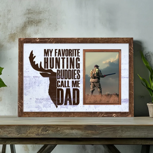 Custom Hunting-Themed Canvas for Dad - Personalized Photos | 89Prints