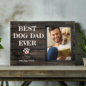 Best Dog Dad Ever – Customizable Canvas for Pet Lovers | 89Prints