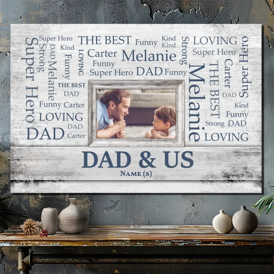 Superhero Dad Custom Canvas - A Tribute to the Strong and Funny Dad