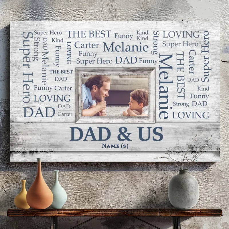 Superhero Dad Custom Canvas - A Tribute to the Strong and Funny Dad