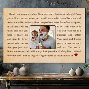 Customizable Canvas for Dads – A Heartfelt Celebration of Fatherhood