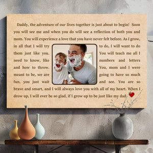 Customizable Canvas for Dads – A Heartfelt Celebration of Fatherhood