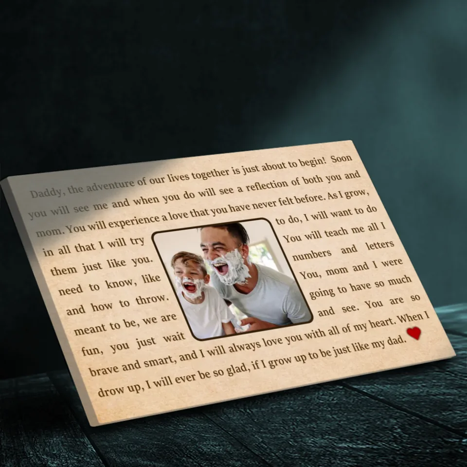 Customizable Canvas for Dads – A Heartfelt Celebration of Fatherhood