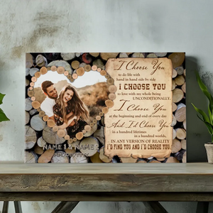 I Choose You - Custom Romantic Canvas for Couples At 89Prints