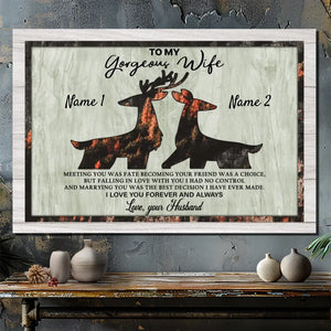 Customizable Canvas for Couples at 89Prints: Meeting You Was Fate