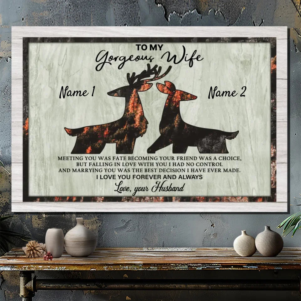 Customizable Canvas for Couples at 89Prints: Meeting You Was Fate