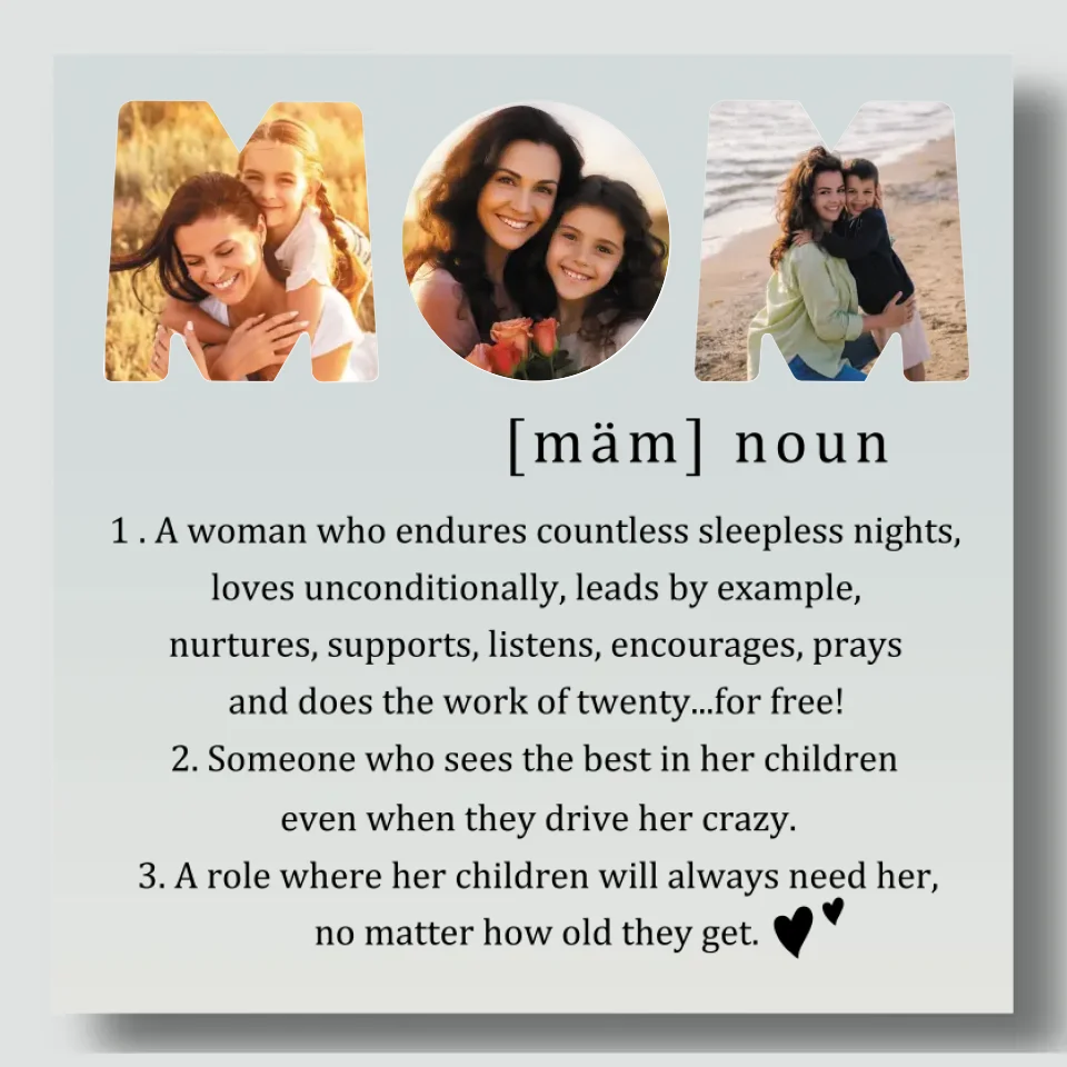 Personalized Photo Canvas At 89Prints - Beautiful Moments of Mom