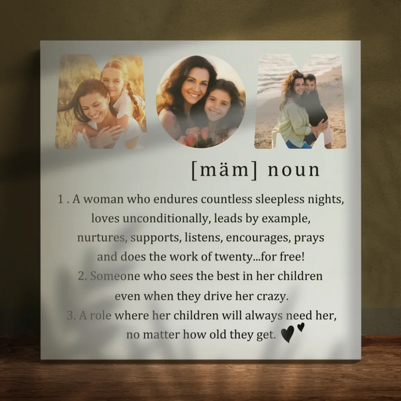 Personalized Photo Canvas At 89Prints - Beautiful Moments of Mom