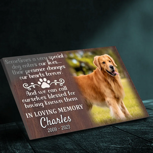 Forever in Our Hearts - Personalized Pet Memorial Canvas for Your Beloved Dog