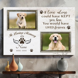 Personalized Dog Memorial Canvas - A Heartfelt Tribute to Your Furry Friend