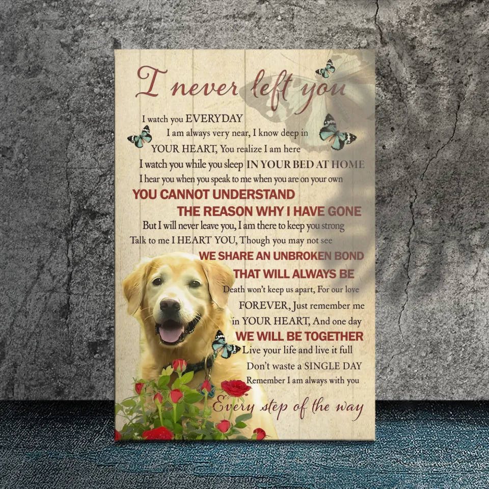 Always With You: Custom Pet Memorial Canvas Art From 89Prints