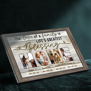 Personalized Family Photo Canvas - Celebrate the Love of Home | 89Prints
