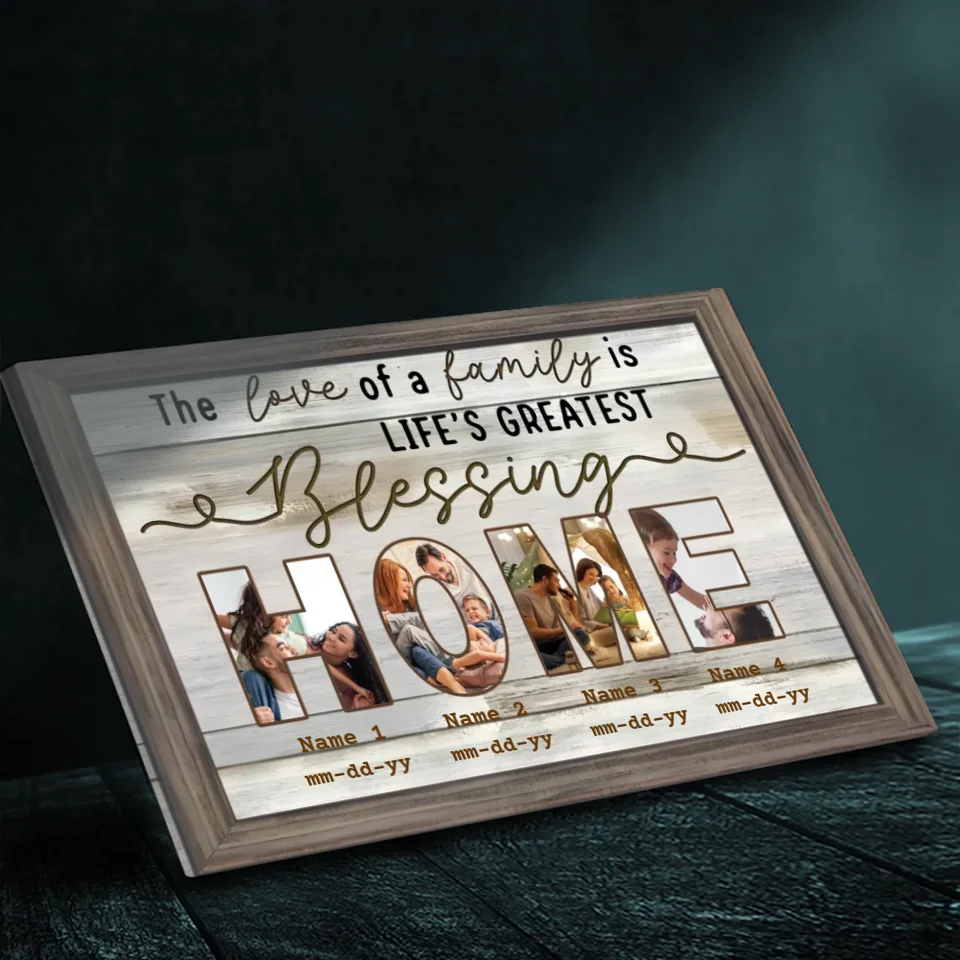 Personalized Family Photo Canvas - Celebrate the Love of Home | 89Prints