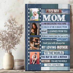 Custom Canvas Of Your Mom Photo: I Will Always Be Your Little Boy