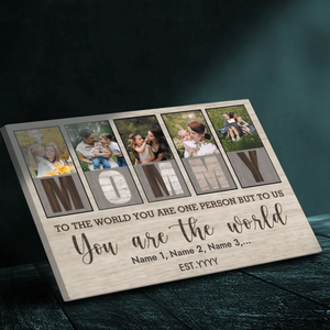 Capture Your Mom's Love: Personalized Canvas with a Beautiful Photo
