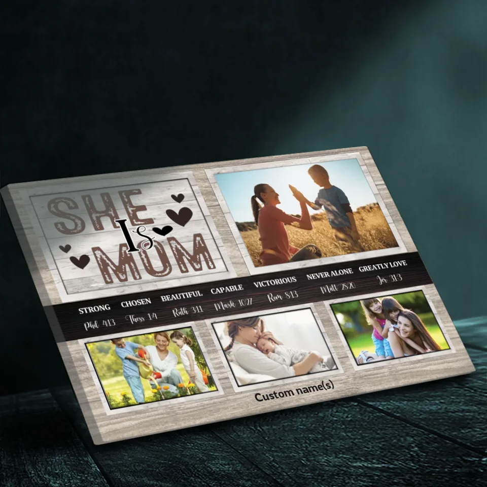 Heartfelt Mother's Day Gift - Personalized Family Canvas At 89Prints
