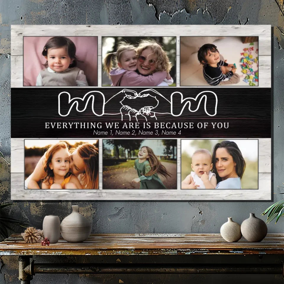 Personalized Mother's Day Canvas Prints - Show You Care by 89Prints