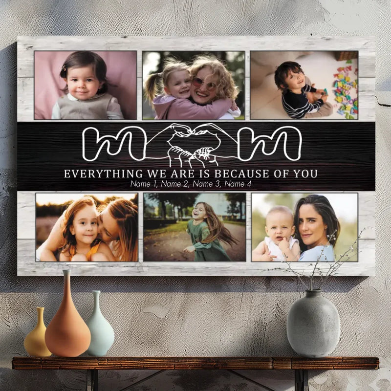 Personalized Mother's Day Canvas Prints - Show You Care by 89Prints