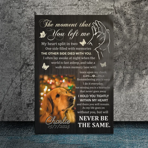 Personalized Pet Memorial Canvas - Honor the Memory of Your Loyal Friend