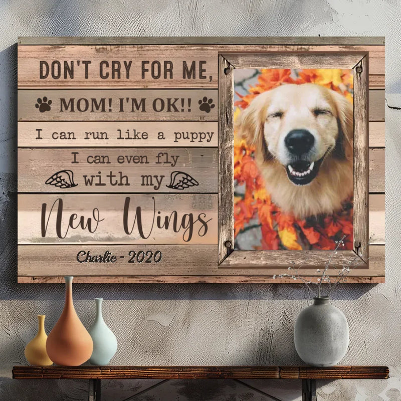 Customizable Pet Memorial Canvas - A Heartfelt Tribute to Your Beloved Pet