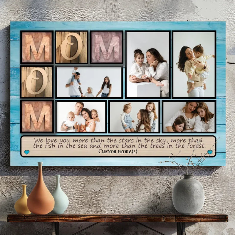 Cherish Your Mom: Custom Canvas with Heartfelt Message | 89Prints