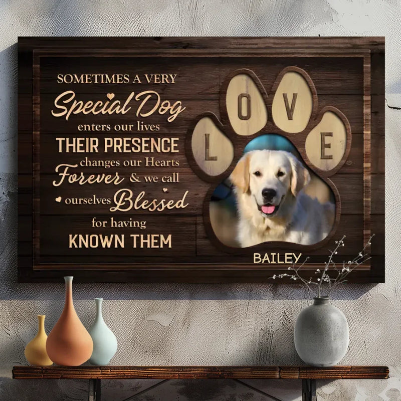 Custom Pet Memorial Canvas from 89Prints - Blessings From A Special Dog