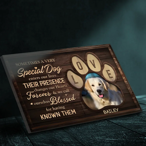 Custom Pet Memorial Canvas from 89Prints - Blessings From A Special Dog