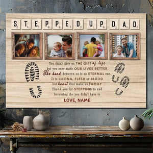 Sending Gratitude to Non-Blood Father - Canvas Painting for Father