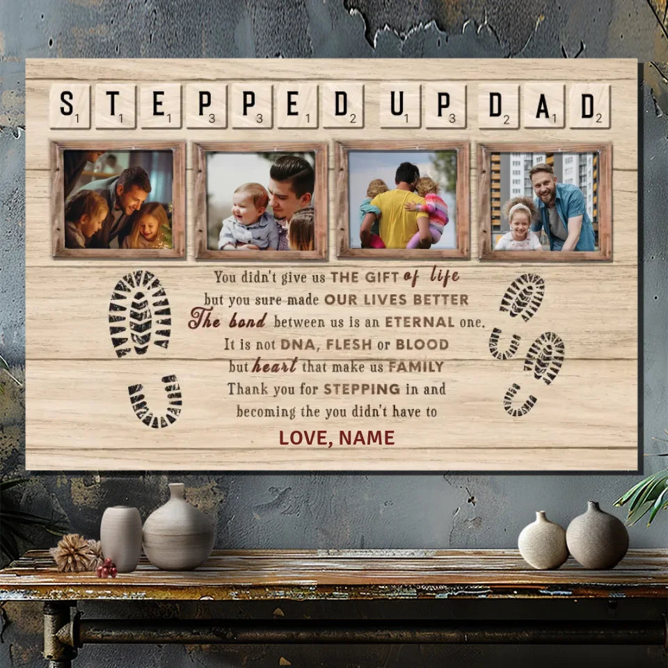 Sending Gratitude to Non-Blood Father - Canvas Painting for Father