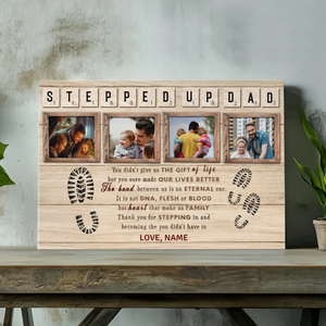 Sending Gratitude to Non-Blood Father - Canvas Painting for Father