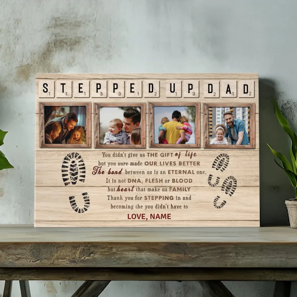 Sending Gratitude to Non-Blood Father - Canvas Painting for Father
