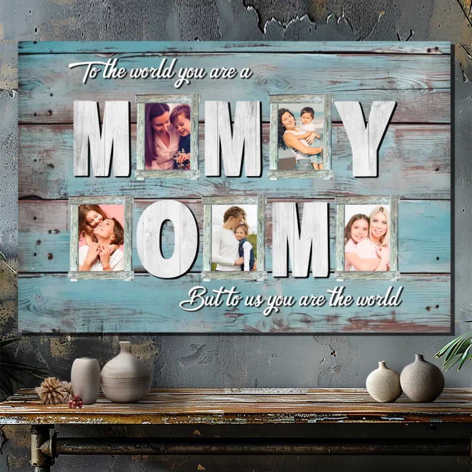 Customizable Mom Canvas - Celebrating a Mother's Unconditional Love | 89Prints