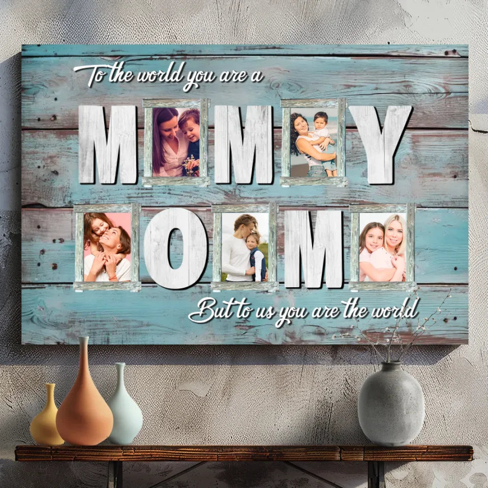Customizable Mom Canvas - Celebrating a Mother's Unconditional Love | 89Prints