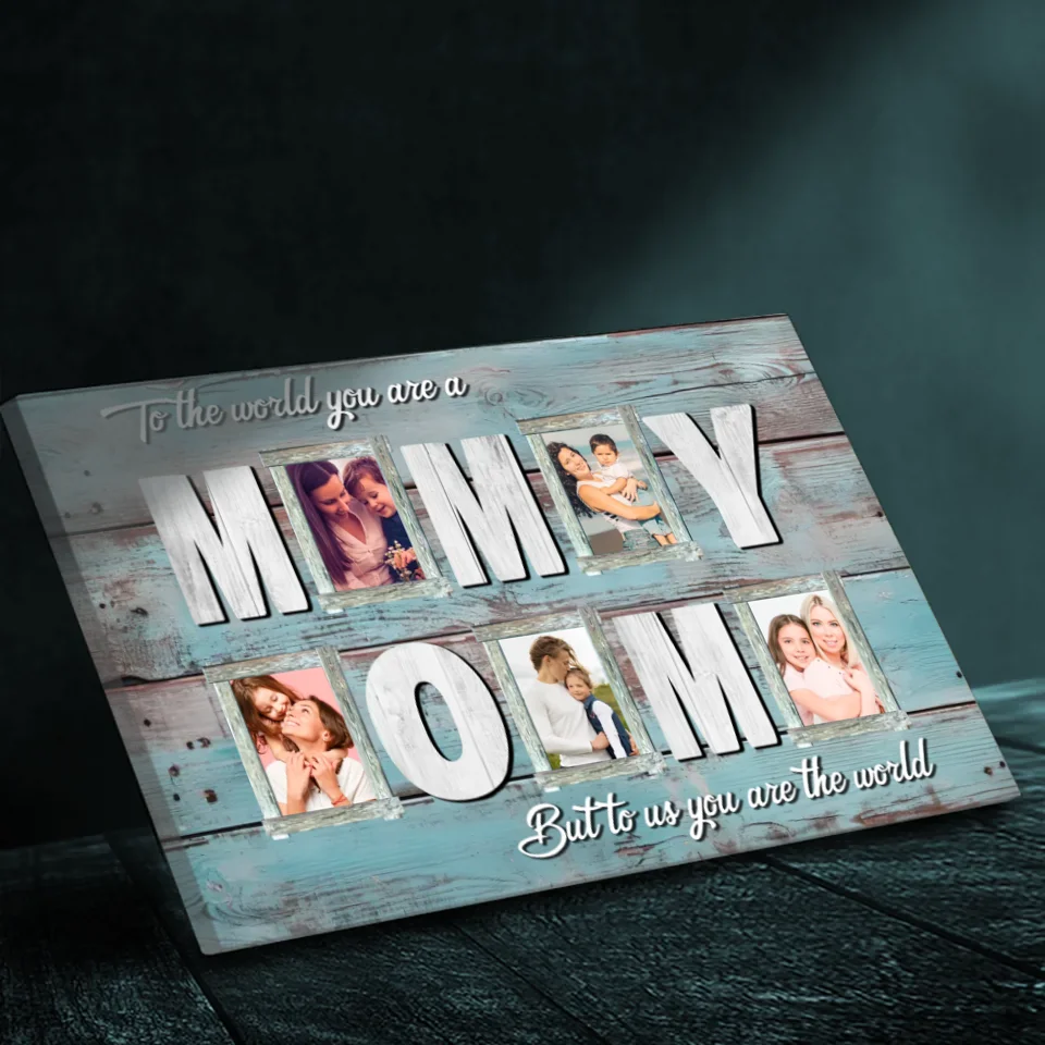Customizable Mom Canvas - Celebrating a Mother's Unconditional Love | 89Prints