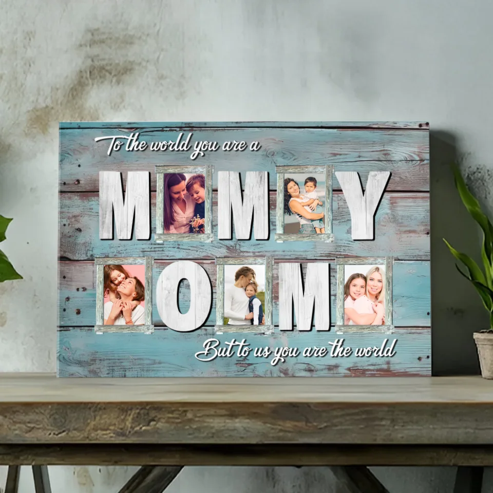 Customizable Mom Canvas - Celebrating a Mother's Unconditional Love | 89Prints