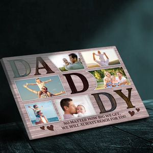 Personalized Father-Son Canvas Painting - Wherever You Go, Always Remember Dad