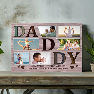 Personalized Father-Son Canvas Painting - Wherever You Go, Always Remember Dad