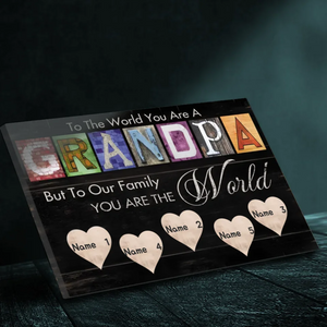 Personalized Grandpa Canvas Painting: A Sincere and Unique Gift | 89Prints