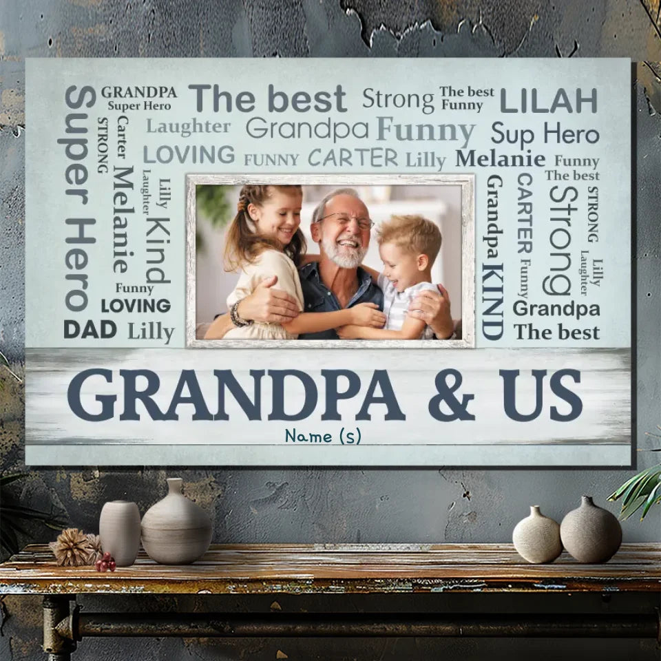 Custom Canvas for Grandpa: The Ultimate Superhero Tribute | 89Prints