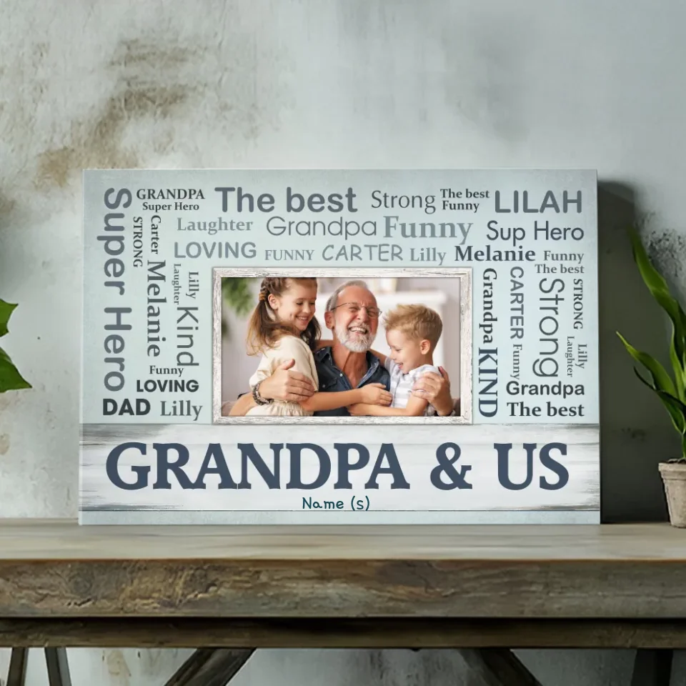 Custom Canvas for Grandpa: The Ultimate Superhero Tribute | 89Prints
